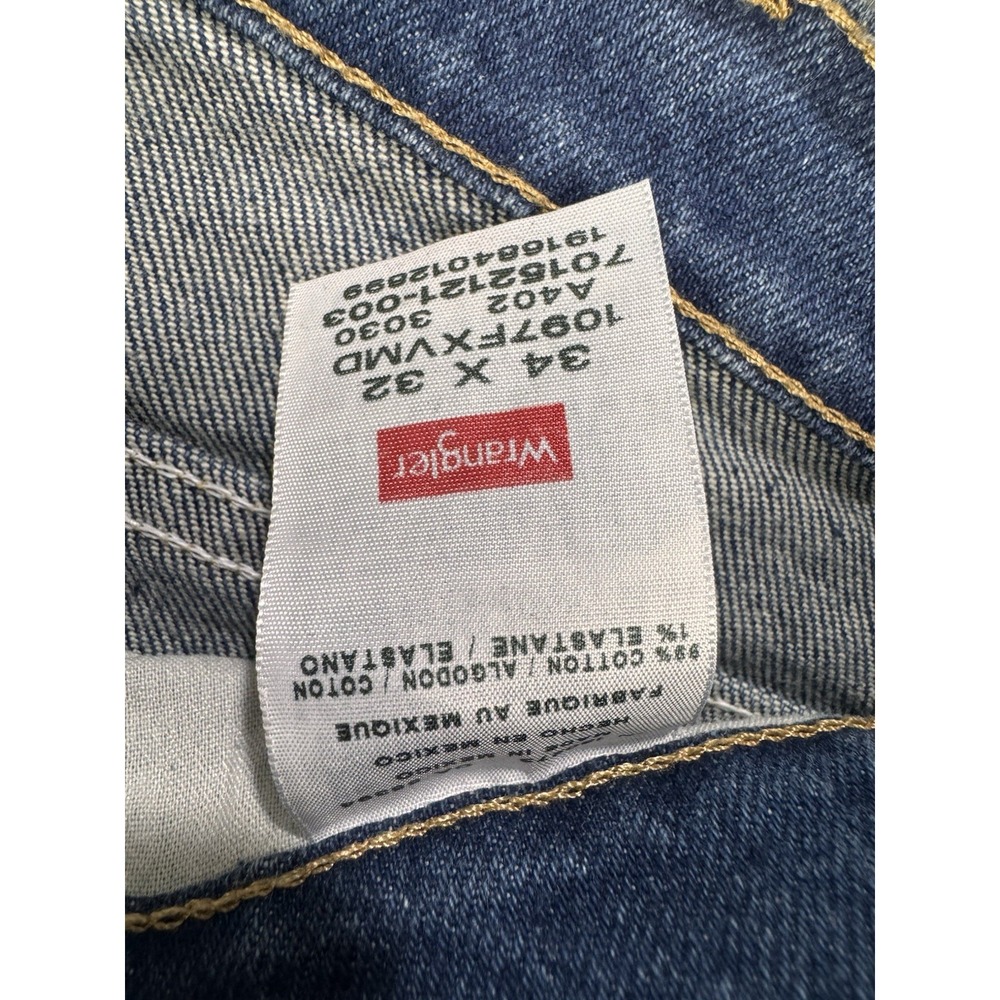Wrangler Five Star‎ Jeans Men 34x32 Blue Premium Flex Relaxed Fit Denim NWT - Picture 3 of 7
